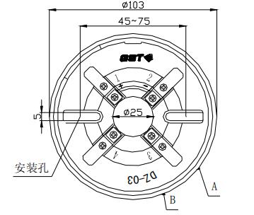 DZ-03定位底座 贵州海湾底座